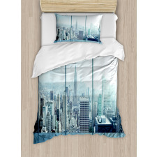 Urban Modern City Duvet Cover Set