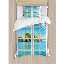 Idyllic View from Window Duvet Cover Set