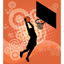 Basketball Dunk Athlete Duvet Cover Set