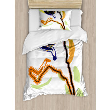 Man Playing Basketball Duvet Cover Set