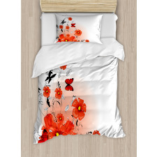 Cartoon Poppy Fresh Art Duvet Cover Set