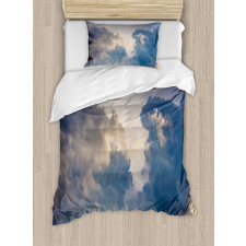 Rain Storm Clouds Sky Duvet Cover Set