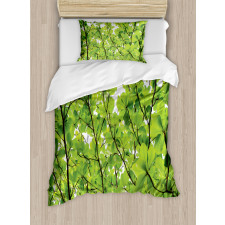 Summer Fresh Leaves Duvet Cover Set