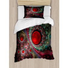 Vintage Abstract Forms Duvet Cover Set