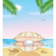 Shell on Sandy Beach Duvet Cover Set