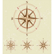 Compass Nautical Retro Duvet Cover Set