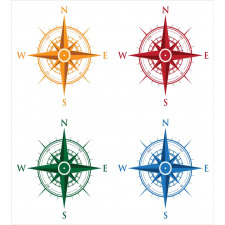 Colorful Compasses Duvet Cover Set