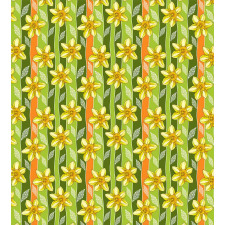 Narcissus Flower Ornate Duvet Cover Set