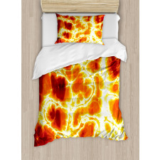 Hot Burning Lava Fire Duvet Cover Set