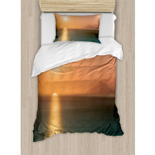 Sunrise over Ocean Duvet Cover Set