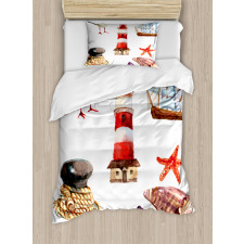 Lighthouse Seagull Duvet Cover Set