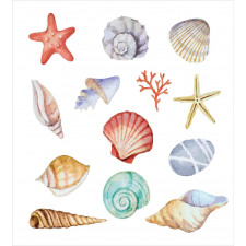 Seashells Exotic Animals Duvet Cover Set