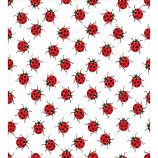Ladybugs Patterns Duvet Cover Set