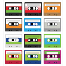 Retro Cassette Collage Duvet Cover Set