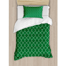 Quatrefoil Clover Duvet Cover Set