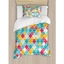 Kid Theme Colorful Petal Duvet Cover Set