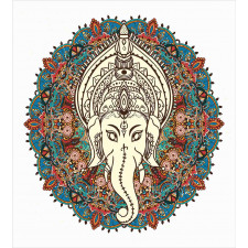 Mandala Floral Elephant Duvet Cover Set