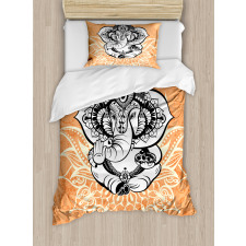 Pop Art Asian Elephant Duvet Cover Set