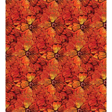 Grungy Flower Romantic Duvet Cover Set