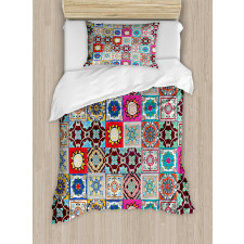 Geometric Mosaic Tiles Duvet Cover Set