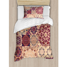 Floral Tiles Duvet Cover Set