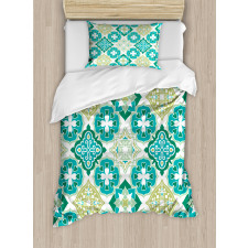 Geometric Colored Tiles Duvet Cover Set