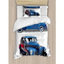 Old Antique Vehicle Duvet Cover Set