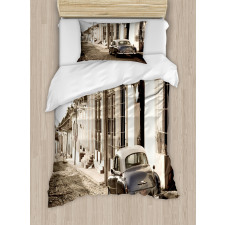 Old Car Cuba Street Duvet Cover Set