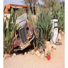 Rusty Broken Car Duvet Cover Set