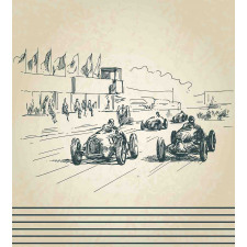 Racing Cars Sketchy Duvet Cover Set