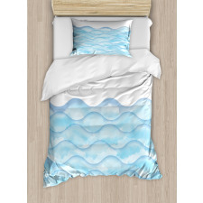 Sea Ocean Waves Art Duvet Cover Set