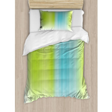 Digital Stripes Vertical Duvet Cover Set