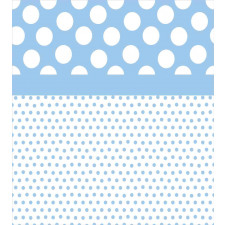 Baby Blue Polka Dots Duvet Cover Set