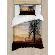 Countryside Autumn Dusk Duvet Cover Set