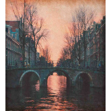 Amsterdam Vintage Bridge Duvet Cover Set