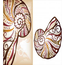 Seashells Abstract Boho Duvet Cover Set