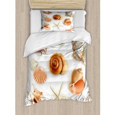 Seashells Marine Aquatic Duvet Cover Set