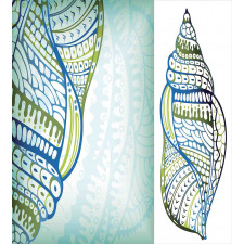 Seashell Ornate Motifs Duvet Cover Set