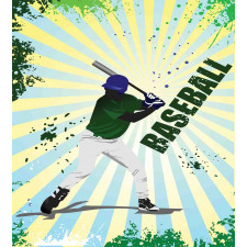 Grunge Baseball Pop Art Duvet Cover Set