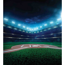 Baseball Stadium Night Duvet Cover Set