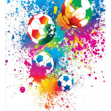 Colorful Splashes Balls Duvet Cover Set