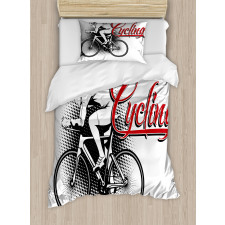Cycling Man Sport Bike Duvet Cover Set