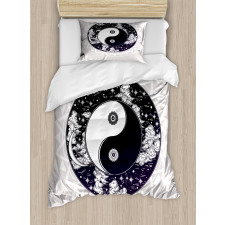 Ying Yang Boho Art Duvet Cover Set