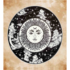 Sun Face Moon Duvet Cover Set