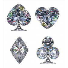 Heart Shaped Diamonds Duvet Cover Set