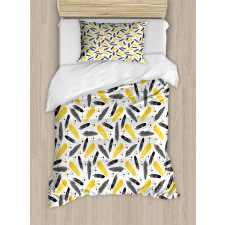 Feathers Retro Dots Duvet Cover Set