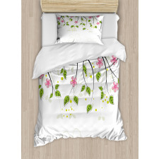 Branch with Flowers Duvet Cover Set