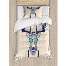 Hipster Cool Fun Animal Duvet Cover Set