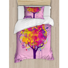 Colorful Leaves Swing Art Duvet Cover Set