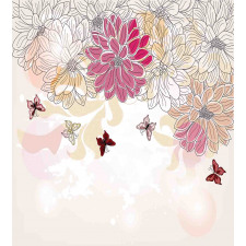 Spring Flower Butterfly Duvet Cover Set